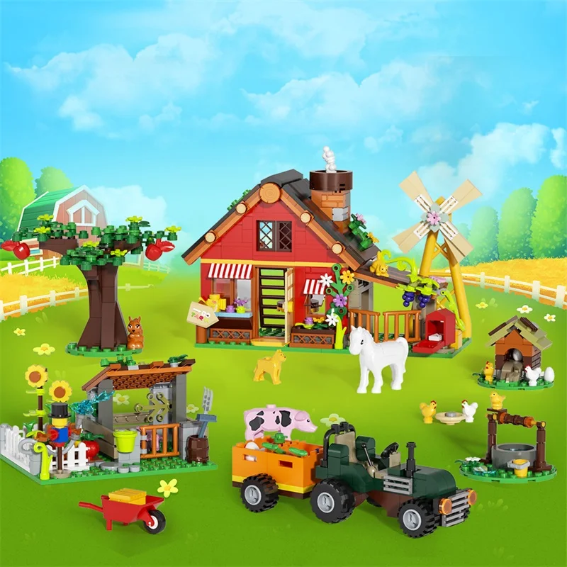 Agriculture Farming Certificate - Креативный конструктор «Фермерский дом» с ветряной